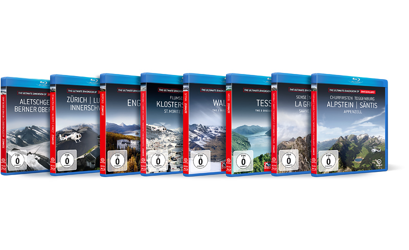 8 Blu-ray's in Reihe