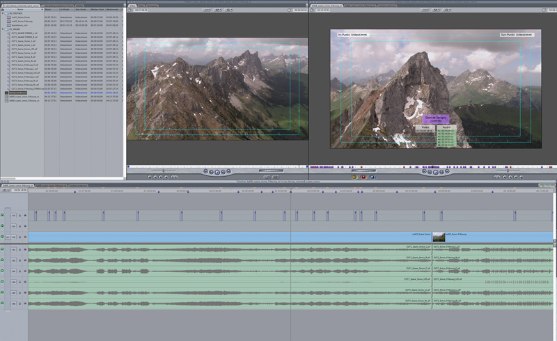 Projektfenster in FinalCut Pro